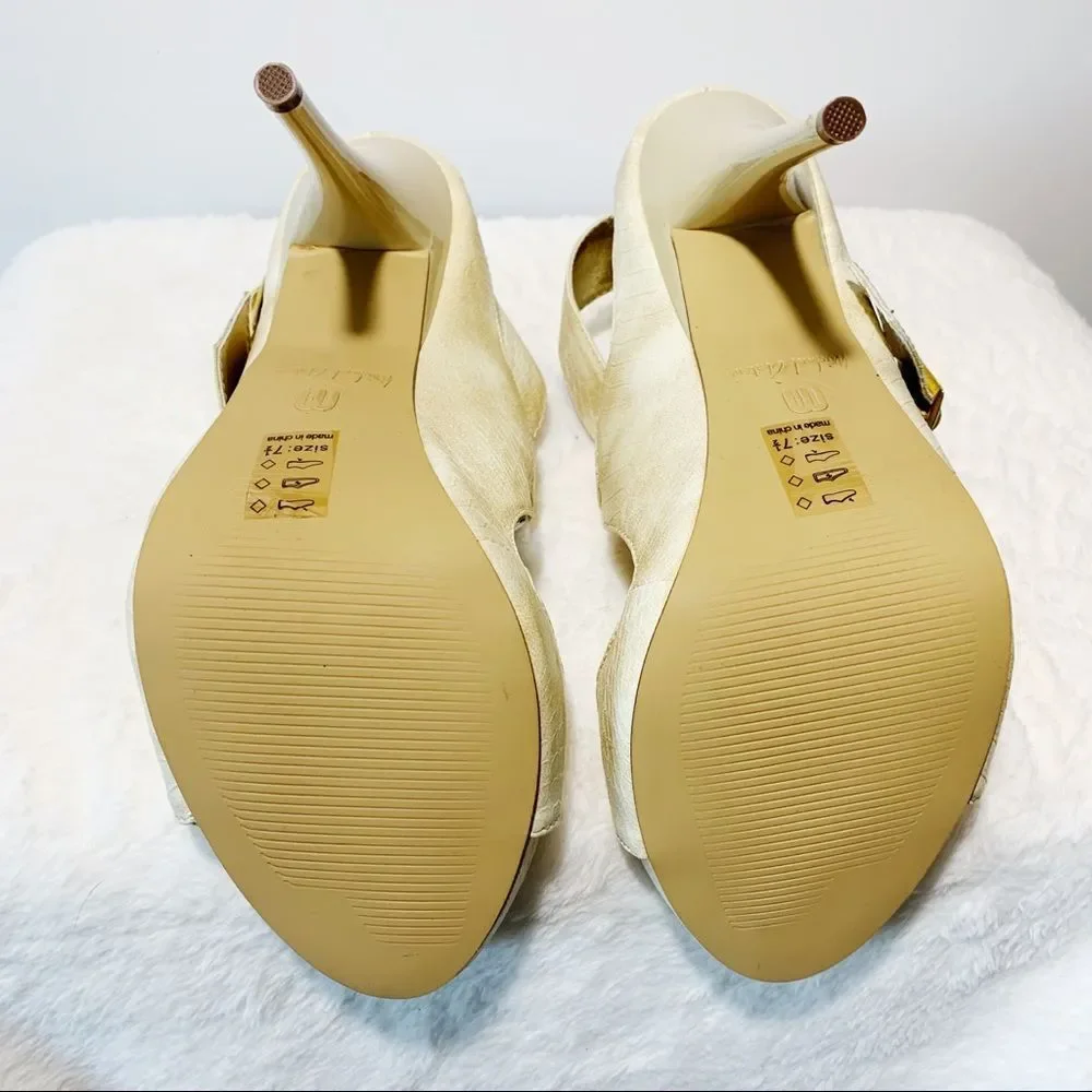 🍀 Mix & Match 4/$60 🍀 Michael Antonio “Tinsley” Cream heels - Picture 11 of 12